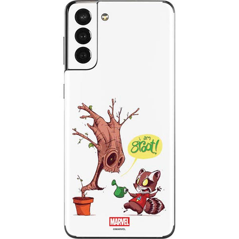 Marvel Rocket Raccoon and Groot Tall Tails Galaxy S21 Plus 5G Skin